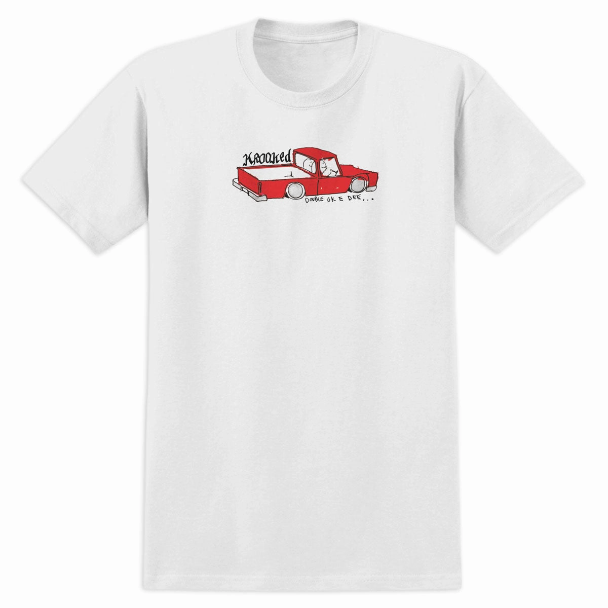 Ultra Soft Blend Krooked Double Ok T-Shirt - White/Multi