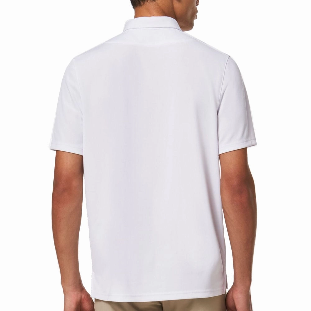 LayeringFriendly Relaxed Comfort Fit Oakley Icon TN Protect RC Polo Shirt - White