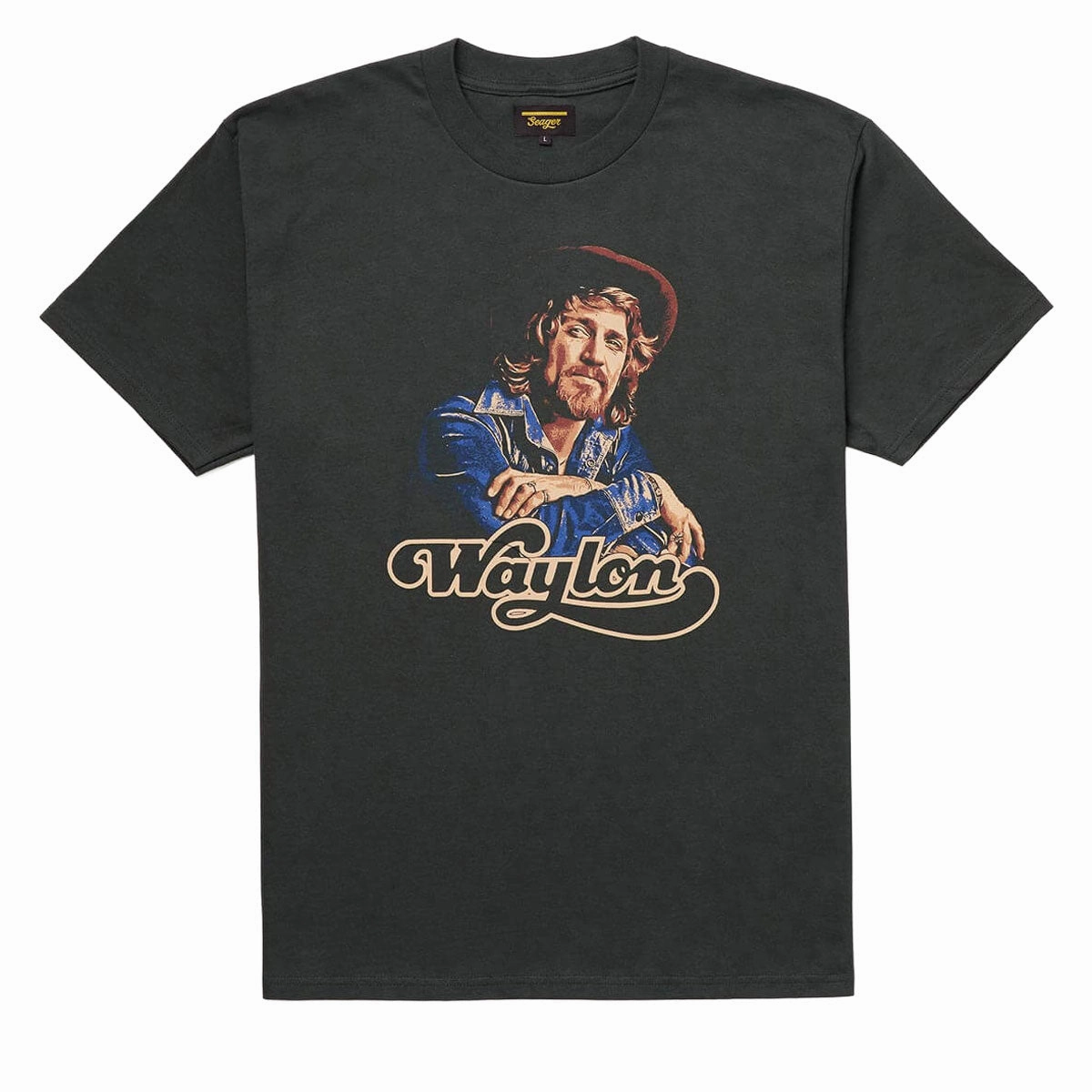 Luxury exclusivity Seager x Waylon Jennings Heritage T-Shirt - Black