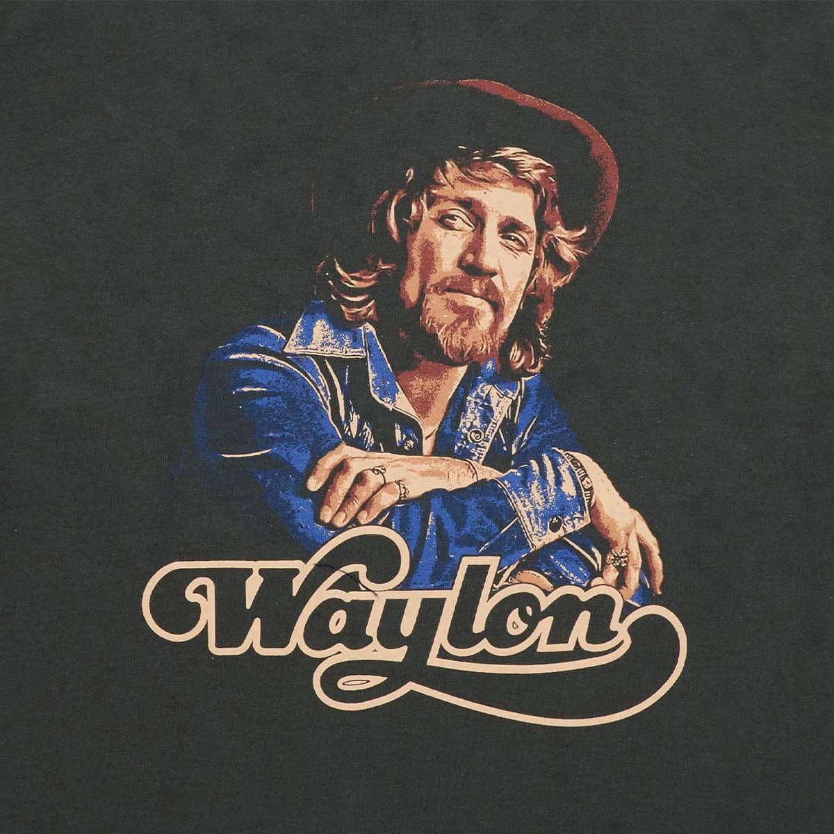 Seager x Waylon Jennings Heritage T-Shirt - Black Long sleeved warmth