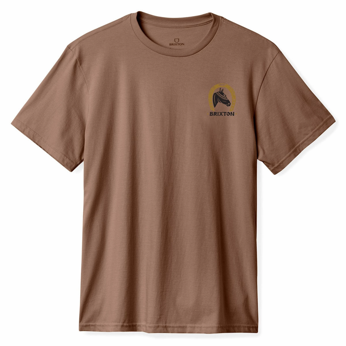 Sporty Look Wear Functional Style Brixton Blind Taylored T-Shirt - Pinecone Brown