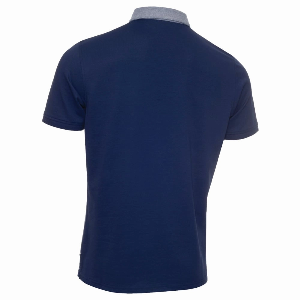 Calvin Klein Hagen Pique Polo Shirt - Navy Retro Versatile Trend