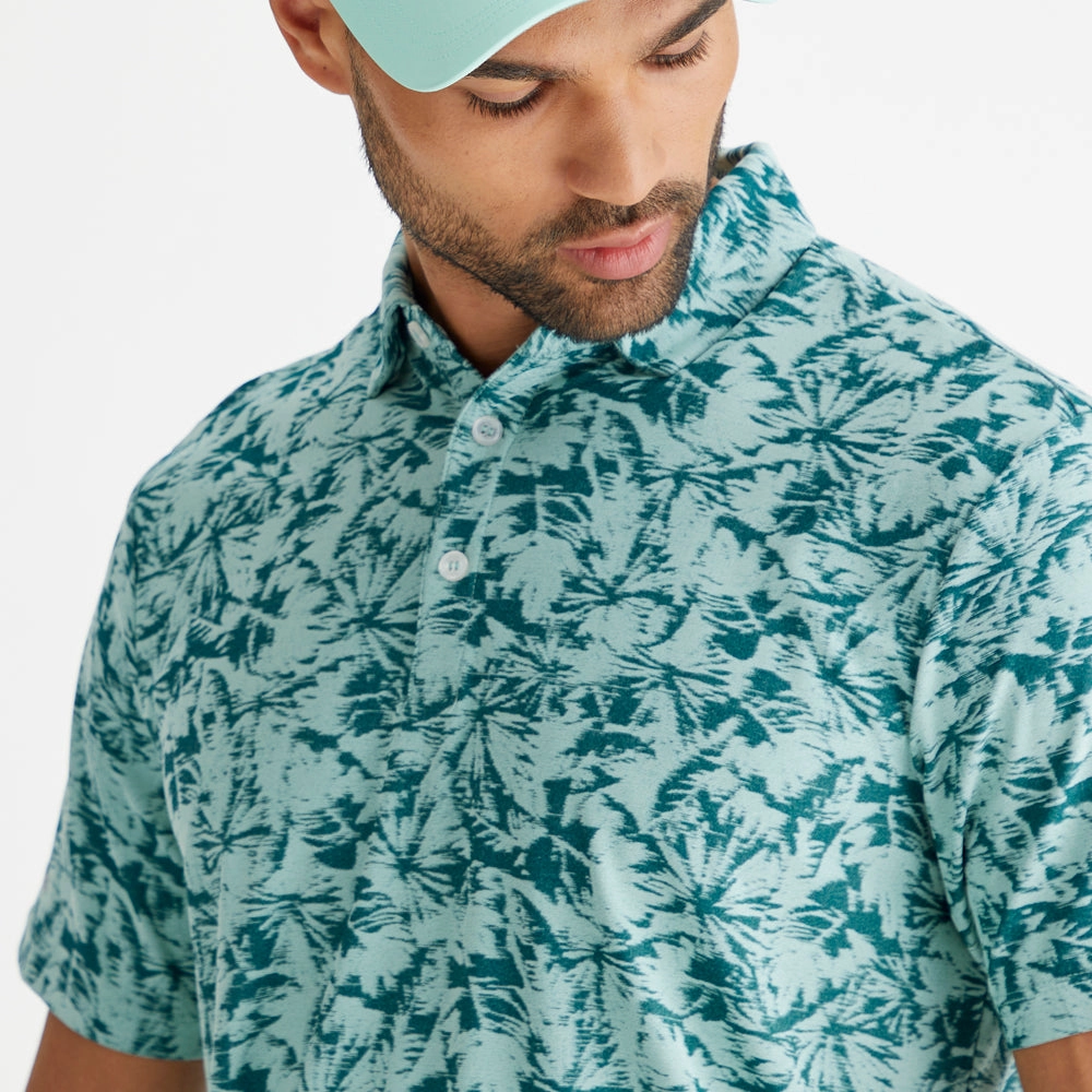 Ping Diego Polo Shirt - Misty Green Multi Active Trend