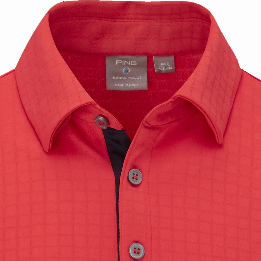 Ping Cillian SensorCool Polo Shirt - Poppy Daily Outfit Cool Fit