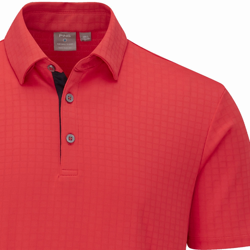 Ping Cillian SensorCool Polo Shirt - Poppy Trendy Fabric