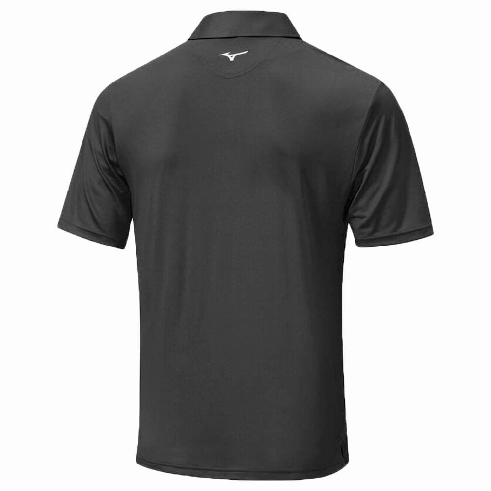 Fresh Outfit Casual Statement Mizuno Quick Dry Oceanic Polo Shirt - Deep Black