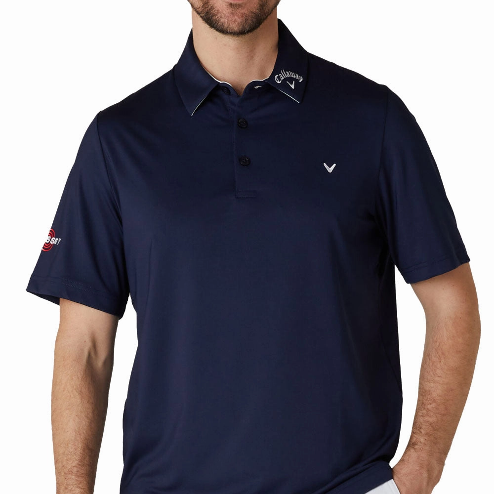 RecycledBlend Smart Casual Callaway Chev Odyssey Polo Shirt - Peacoat