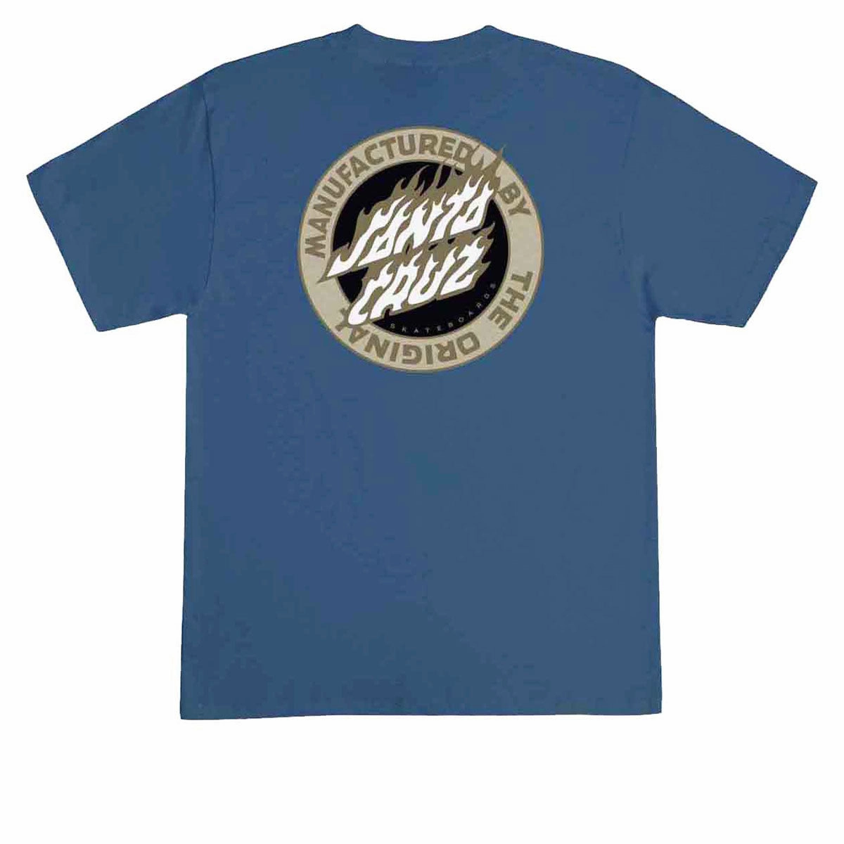 Outdoor Look Simple Wear Santa Cruz Flamed MFG Dot T-Shirt - Blue Dusk