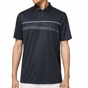Classic Chic Oakley Dimension Stripe RC Polo Shirt - Blackout