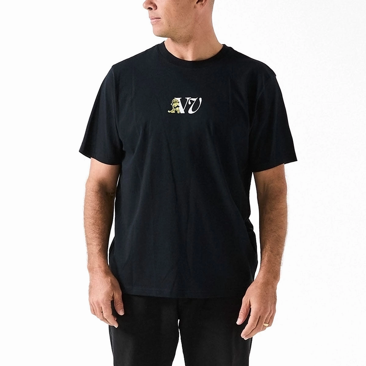 Rivvia Our Mate T-Shirt - Black Moisture Control Fabric
