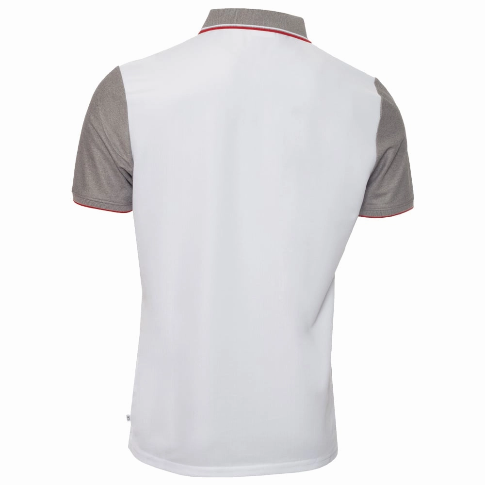 Calvin Klein Nelson Polo Shirt - White/Grey Marl Everyday Fashion Look