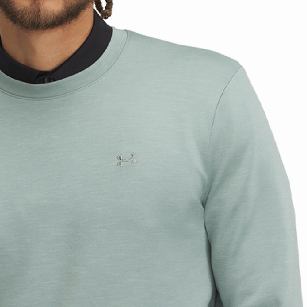 Under Armour Drive Midlayer Crewneck Pullover - Silica Green/Hydro Green/Silica Green Festival Outfit Checkered