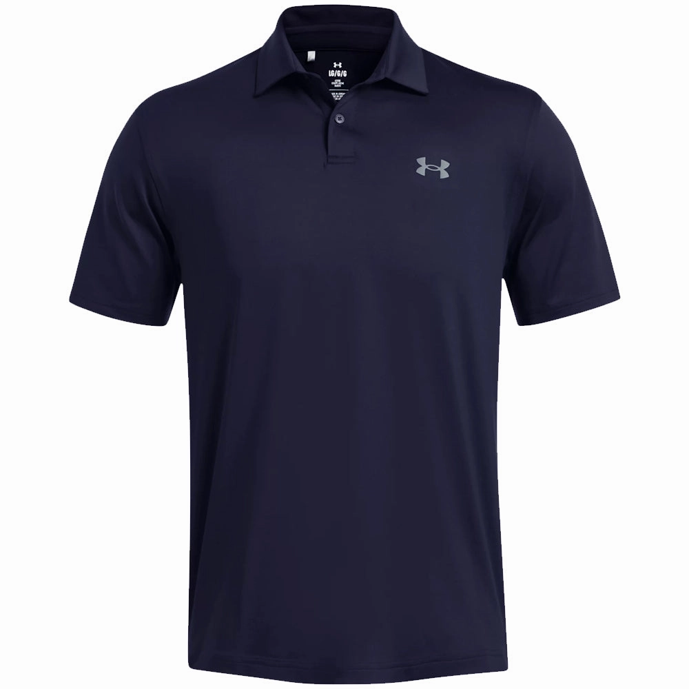 tall size Organic Cotton Construction Under Armour T2G Polo Shirt - Midnight Navy/Pitch Gray