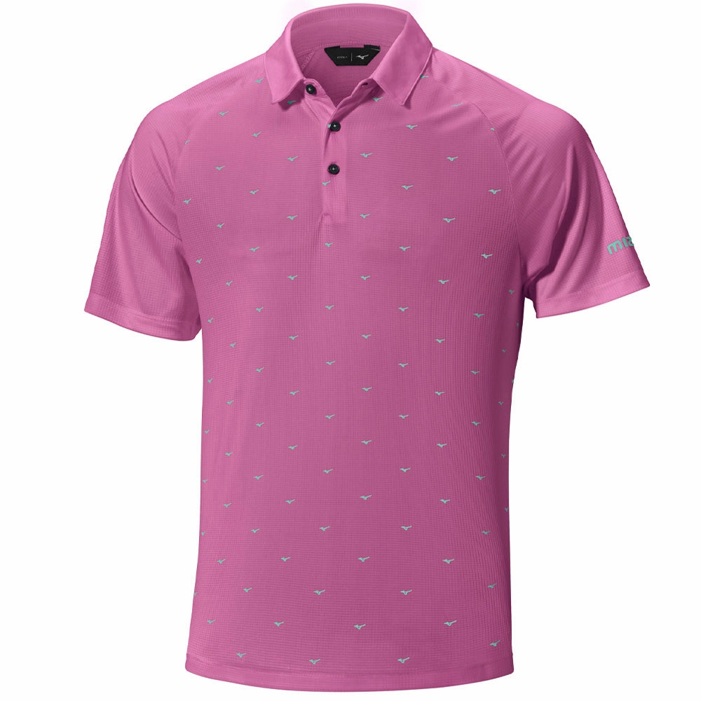 Double Stitched Seams UV Protective Coating Mizuno RB Polo Shirt - Royal Orchid