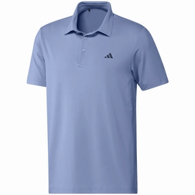 adidas Ultimate365 Solid Polo Shirt - Blue Spark TexturedWeavePattern Non-toxic