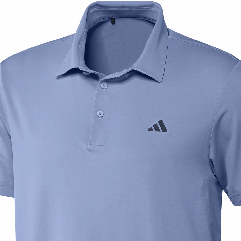 Flexible Neckline adidas Ultimate365 Solid Polo Shirt - Blue Spark