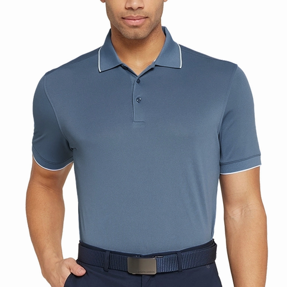 Non Irritating Tags Galvin Green Marty Polo Shirt - Moonlight Blue
