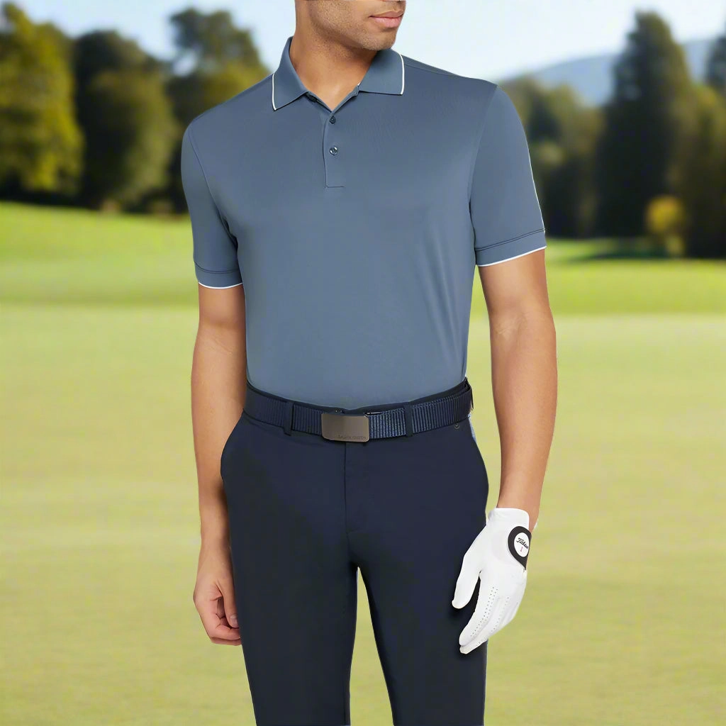 Galvin Green Marty Polo Shirt - Moonlight Blue Eco friendly materials