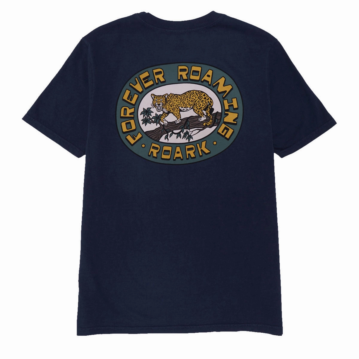 Beaded details Roark Jaguar T-Shirt - Navy