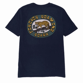 Roark Jaguar T-Shirt - Navy Stylish and Relaxed Rayon blend