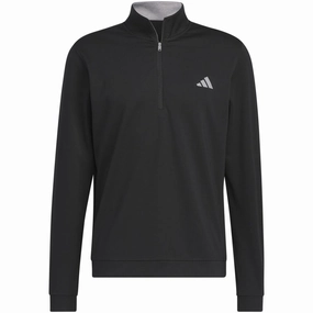 Travel Companion adidas Elevated 1/4 Zip Pullover - Black