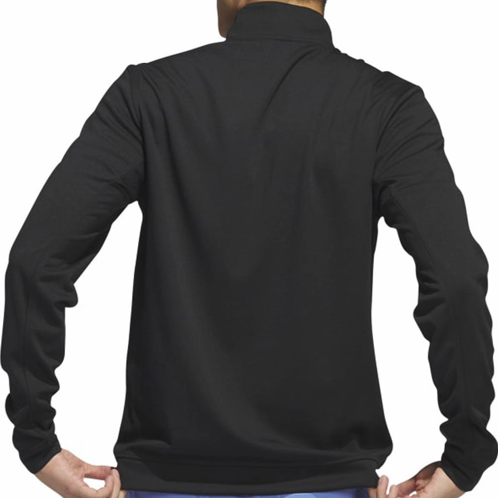 right for hot weather Comfy Basics adidas Elevated 1/4 Zip Pullover - Black