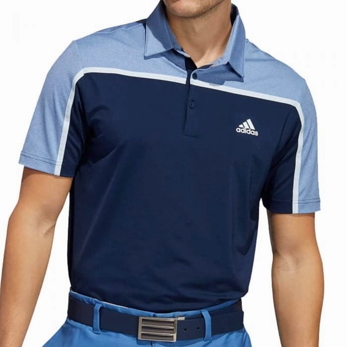 adidas Ultimate356 3-Stripe Polo Shirt - Collegiate Navy/Trace Royal Evergreen