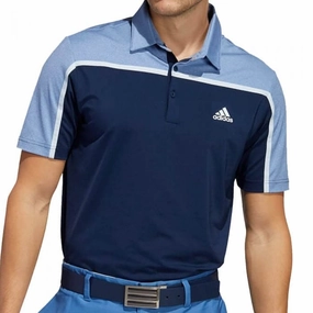 adidas Ultimate356 3-Stripe Polo Shirt - Collegiate Navy/Trace Royal Evergreen