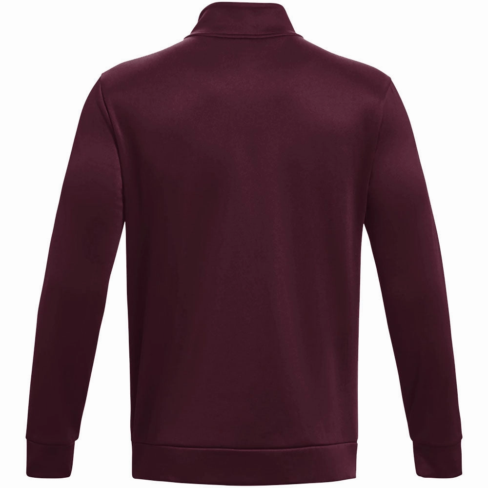Fashion Essential Stylish Layer Under Armour Fleece 1/4 Zip Sweater - Dark Maroon