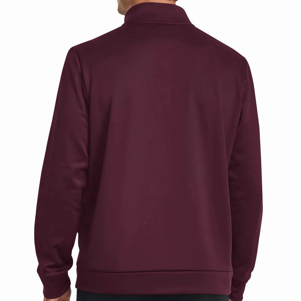 Under Armour Fleece 1/4 Zip Sweater - Dark Maroon Petite Cut Trendy Style