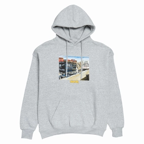 Snack Junk Removal Hoodie - Grey half zip Polyester Blend