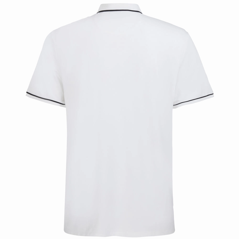 TemperatureControl Fabric Ribbed Collar Trim Original Penguin Heritage Piped Polo Shirt - Bright White