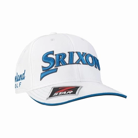 Srixon Tour Staff Cap - White/electric Blue Sporty Style