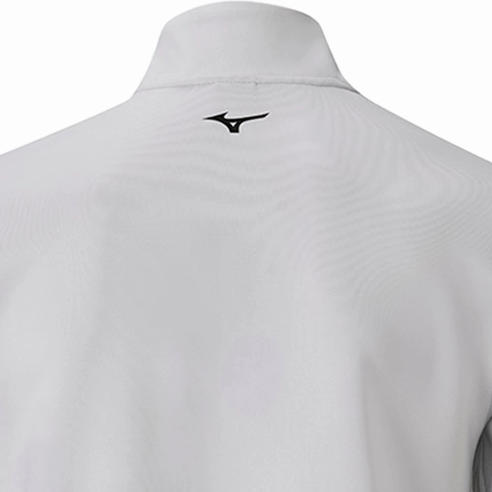 Urban Look Mizuno Breeze T Stripe 1/4 Zip Pullover - Grey