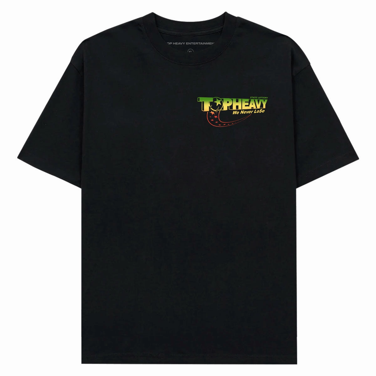 Adaptable Top Heavy Never Lose T-Shirt - Black