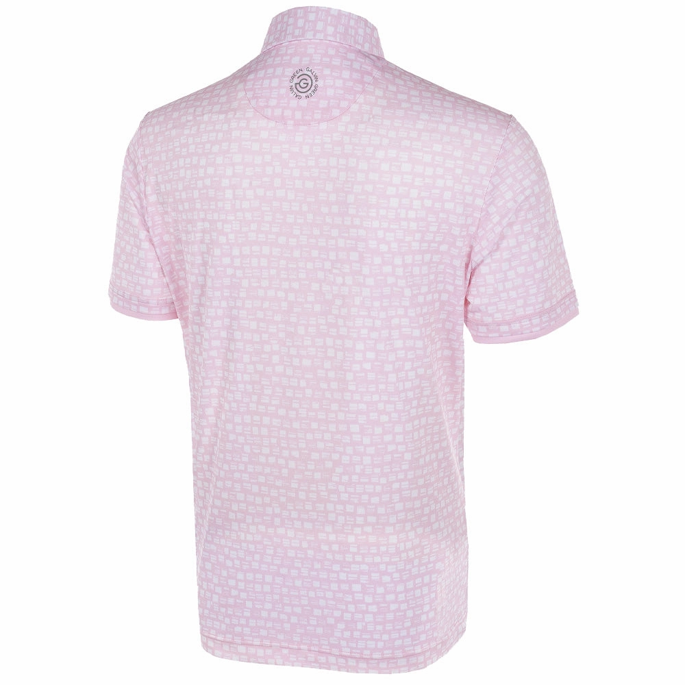 Drip Dry Fabric Autumn Wear Galvin Green Mack Veltil8  Polo Shirt - Light Pink/White