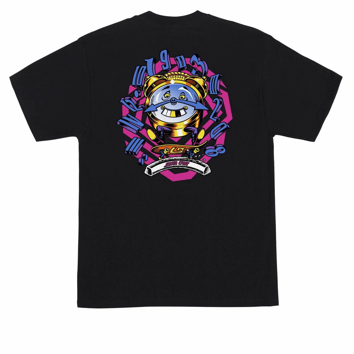 Universal Silhouette ZeroDistressFinish Santa Cruz Grabke All Around T-Shirt - Black