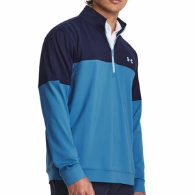 Chic Fit comfortable for standing Under Armour Storm Midlayer 1/2 Zip Pullover - Cosmic Blue/Midnight Navy