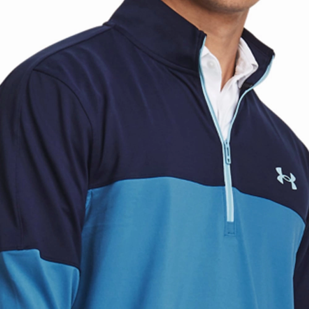 Under Armour Storm Midlayer 1/2 Zip Pullover - Cosmic Blue/Midnight Navy Modern Look