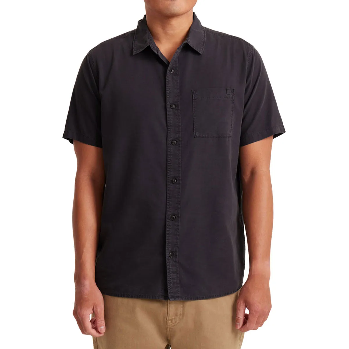 Roark Made To Fade Shirt - Washed Charcoal Flexible Material