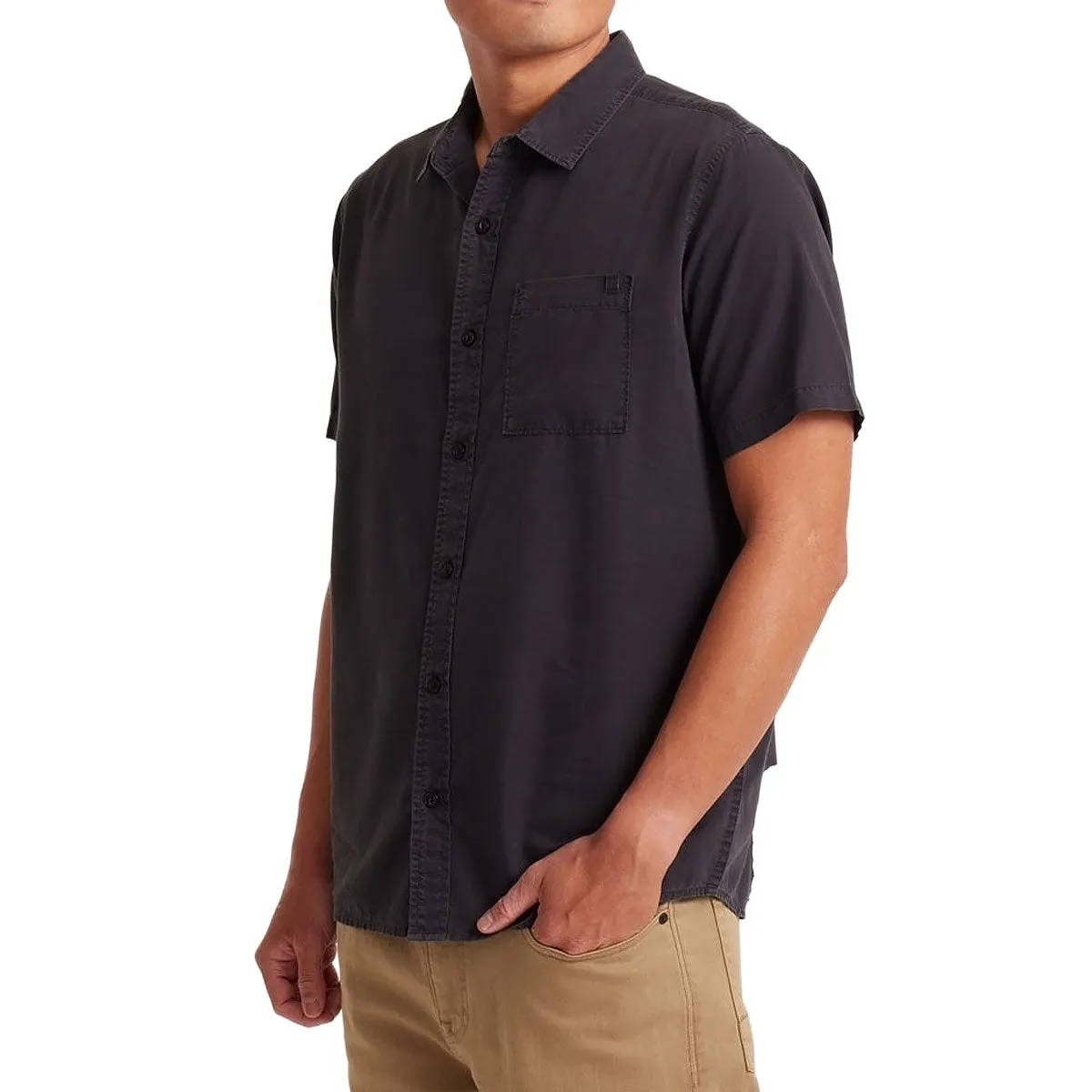Button front Roark Made To Fade Shirt - Washed Charcoal