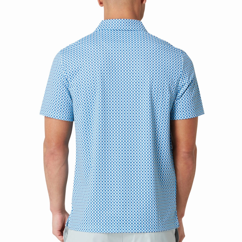 Original Penguin Pete??s Bowtie Print Polo Shirt - Blue Grotto Office Wear