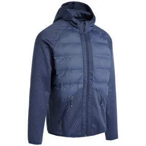 ProQuip Blizzard Quilt Puffer Jacket with Hood - Navy VentilatedBackPanel