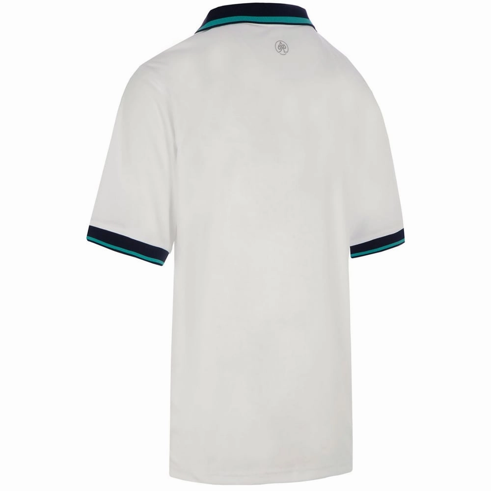 ProQuip Sub7 Plain Polo Shirt - White/Porcelain Essential Fit Fresh Comfort Style
