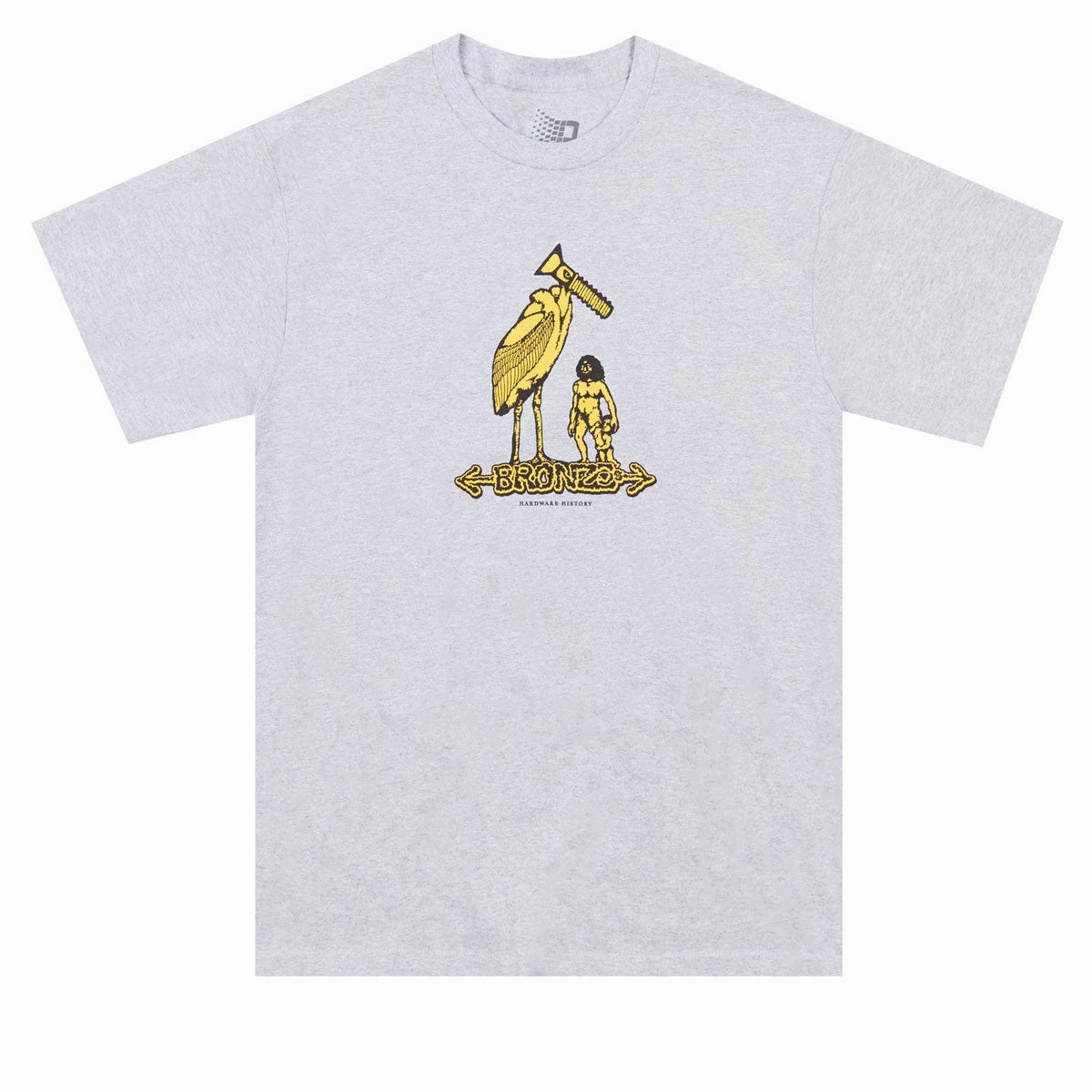 Casual Comfort Bronze 56k Hardware History T-Shirt - Heather Grey