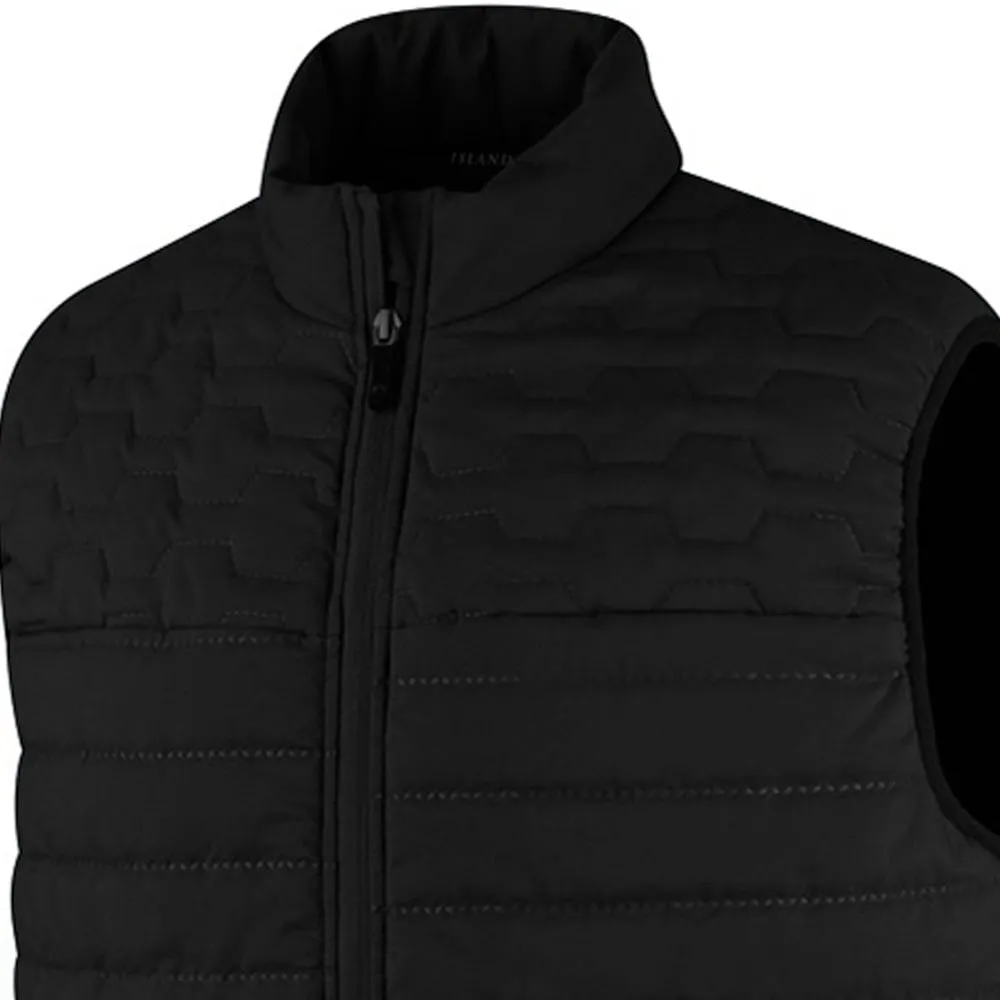 beloved Authentic Island Green Heat Weld Padded Gilet - Black