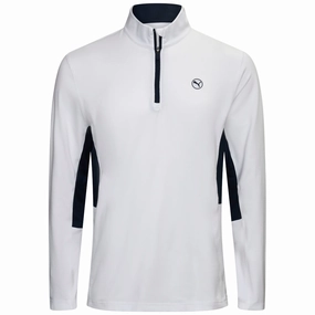 Hiking wear Puma Pure 2.0 1/4 Zip Pullover - White Glow