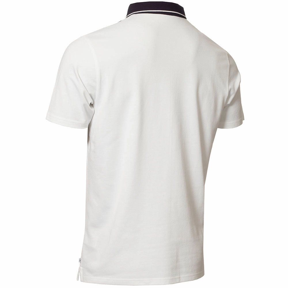 Calvin Klein Blackwater Polo Shirt - White/Orange Stone Wash Process