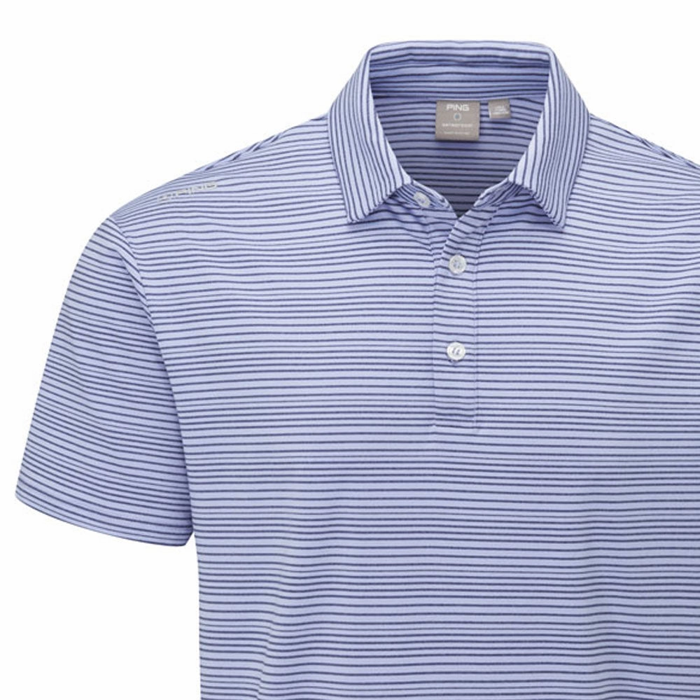 Ping Alexander Polo Shirt - Grapemist/Oxford Blue Cozy And Stylish