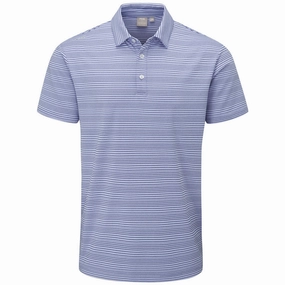 Ping Alexander Polo Shirt - Grapemist/Oxford Blue Functional Wearable Outdoor Gear